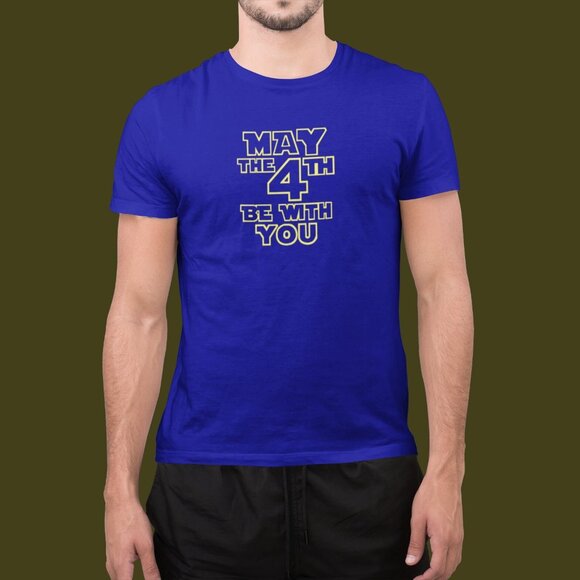 May the 4th Be With You Text Graphic Shirt | May Shirt | Birth Month May Shirt - Picture 7 of 8